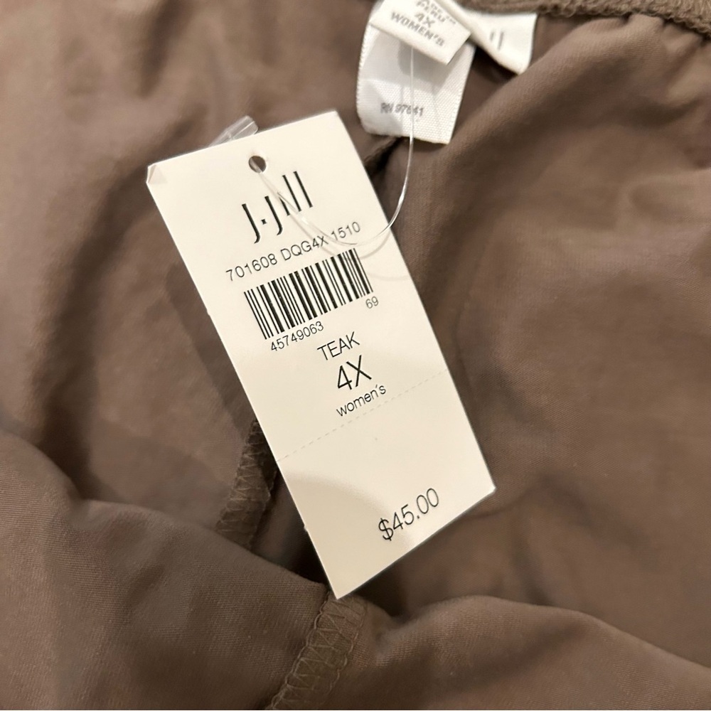 J Jill light brown ankle leggings 4X - Picture 3 of 6